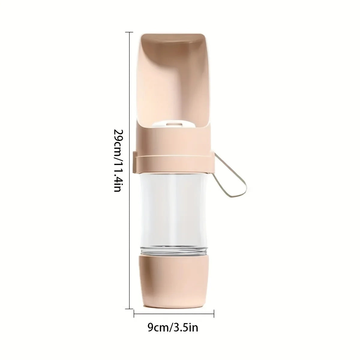 Portable Leak-Proof Dog Water Bottle-Durable Plastic with Ergonomic Handle & Spill-Resistant Design for Outdoor Walks,Travel