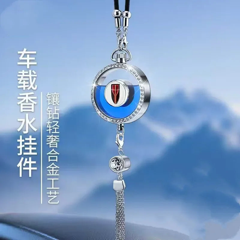 EGS Wholesale Cystal Car Logo Perfume Pendant DIY Your Aromatherapy for Bmw Benz Peugeot Etc or Customize Logo
