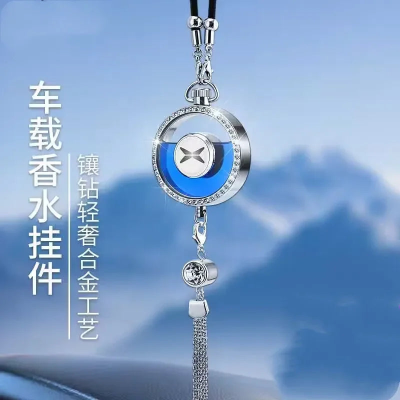 EGS Wholesale Cystal Car Logo Perfume Pendant DIY Your Aromatherapy for Bmw Benz Peugeot Etc or Customize Logo